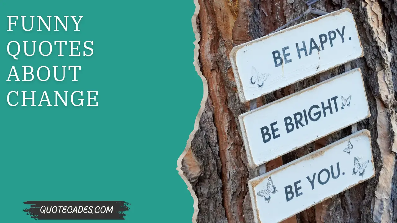 Funny Quotes About Change