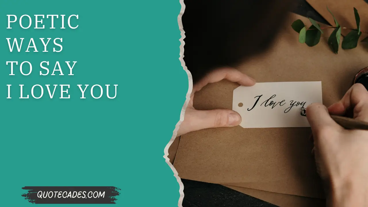 Poetic Ways to Say I Love You