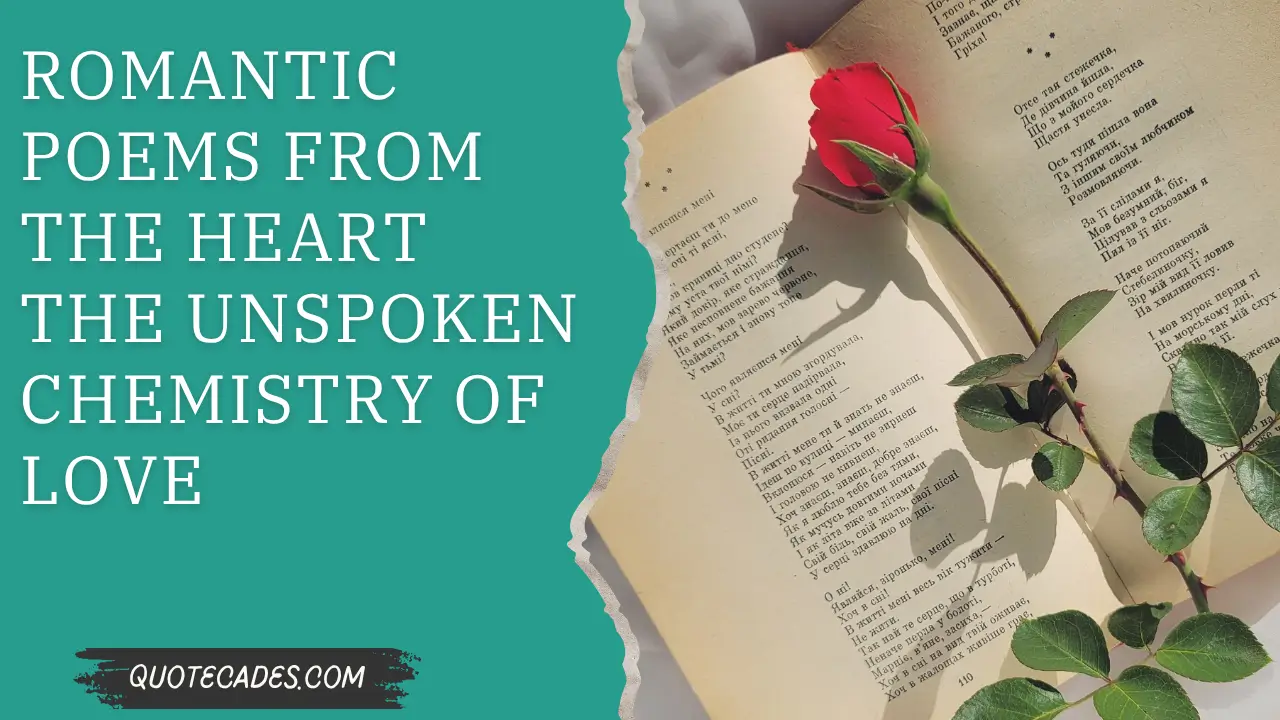 Romantic Poems From The Heart The Unspoken Chemistry of Love
