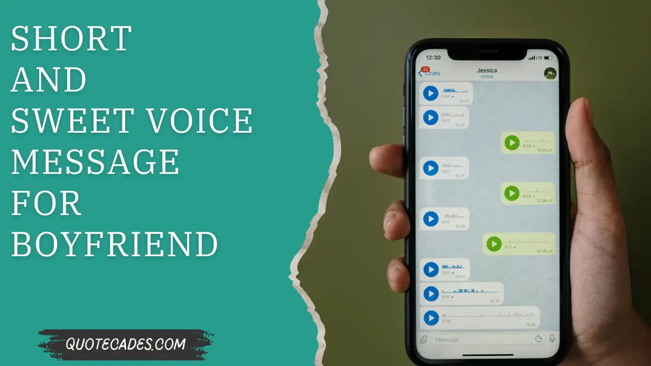Short and Sweet Voice Message for Boyfriend