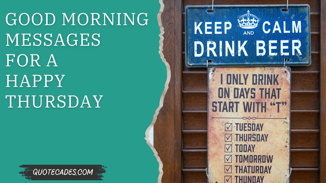 Good Morning Messages for a Happy Thursday Life
