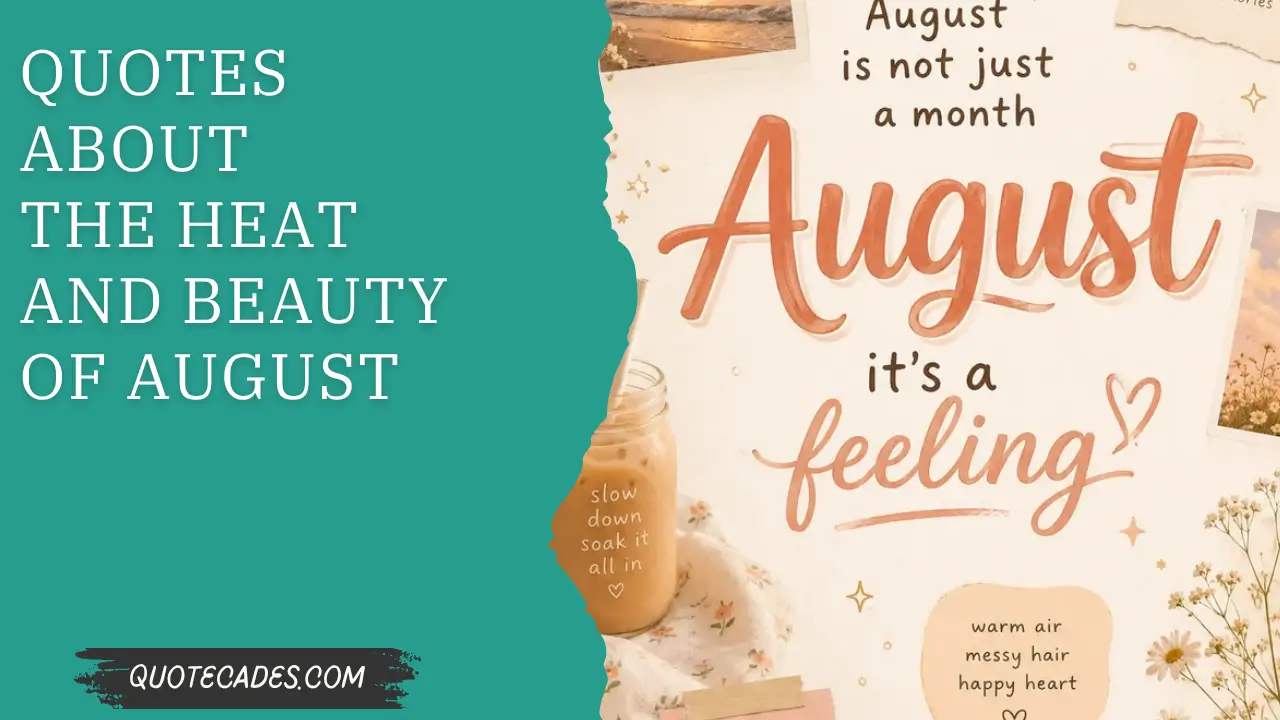 Quotes About the Heat and Beauty of August